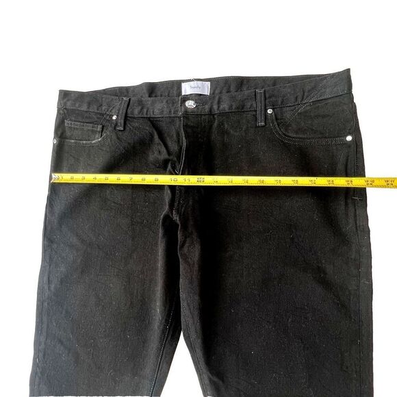 Triarchy Jeans Men 36 Slim Straight Stretch black  country Dark Denim Button Fly - Picture 4 of 12